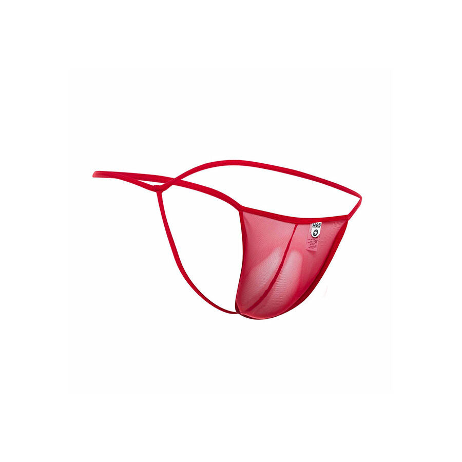 MOB - STRING EN T ROUGE TRANSPARENT TAILLE L/XL MOB