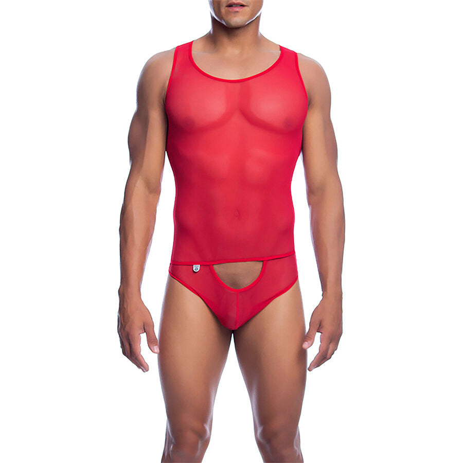 MOB - BODY TRANSPARENT ROUGE TAILLE L/XL MOB