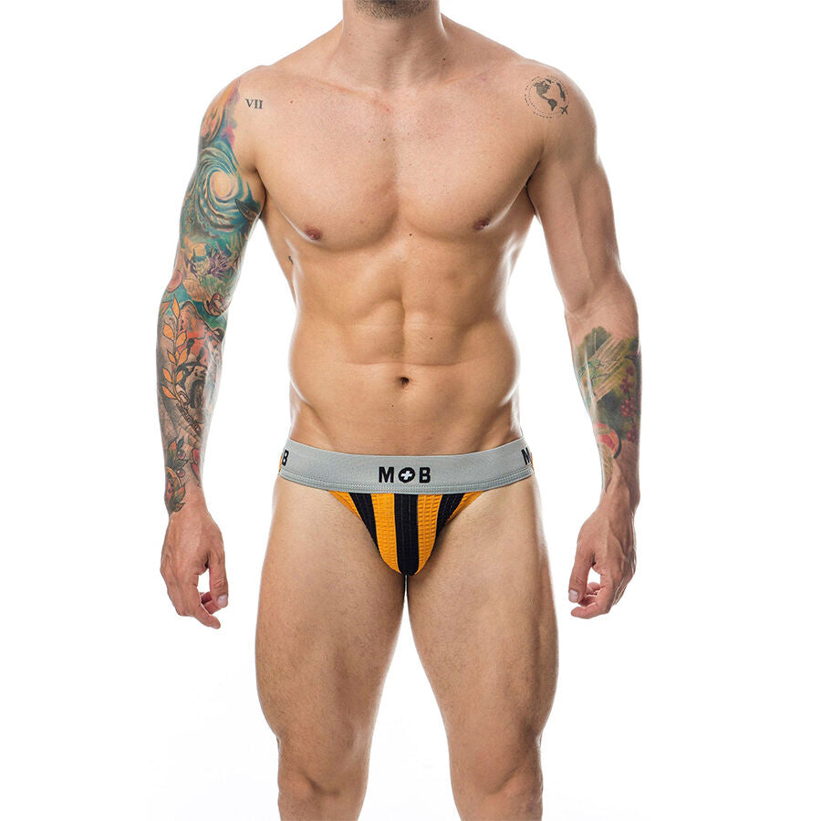 MOB - JOCK CLASSIQUE À RAYURES ORANGE TAILLE S MOB