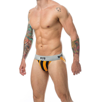 MOB - JOCK CLASSIQUE À RAYURES ORANGE TAILLE S MOB