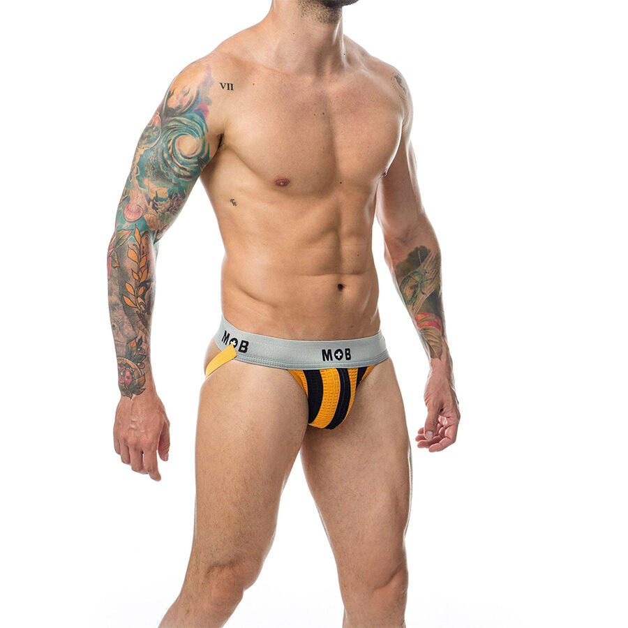 MOB - JOCK CLASSIQUE À RAYURES ORANGE TAILLE L MOB