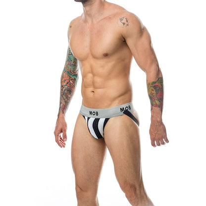 MOB - JOCK BLANC À RAYURES CLASSIQUES TAILLE L MOB