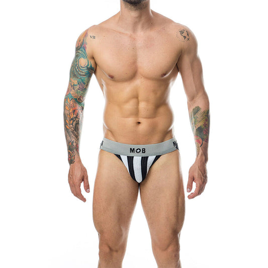 MOB - JOCK BLANC À RAYURES CLASSIQUES TAILLE L MOB