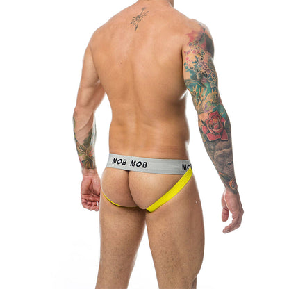 MOB - JOCK CLASSIQUE À RAYURES JAUNE TAILLE M MOB
