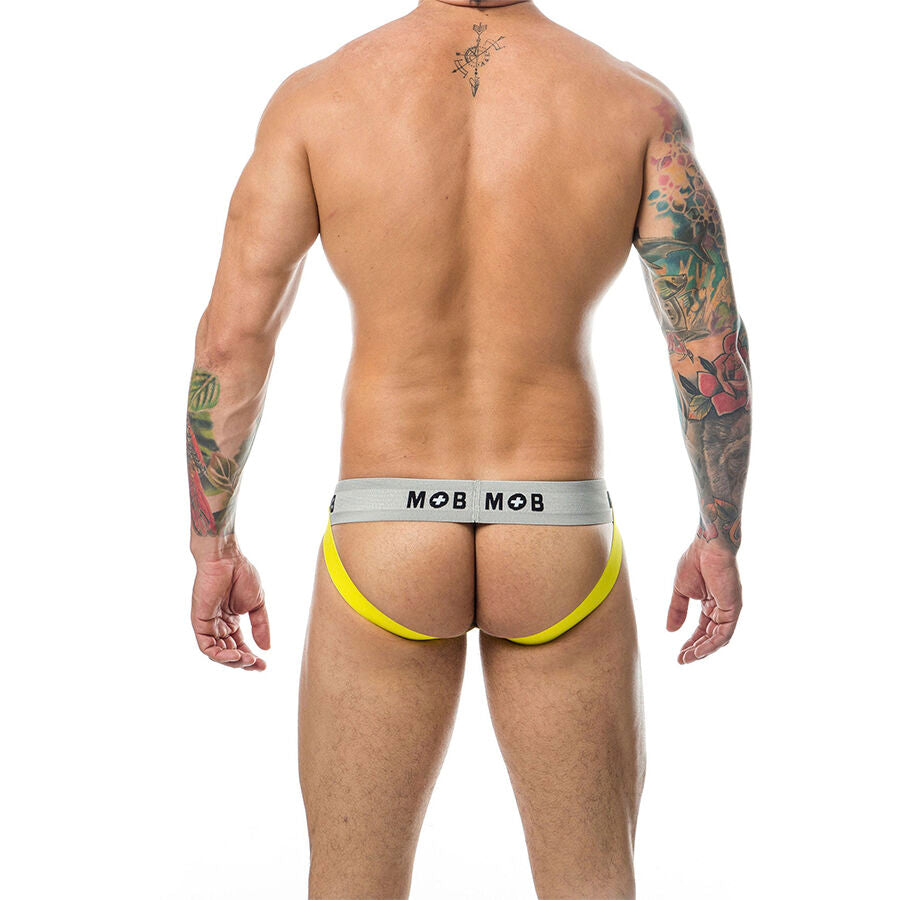 MOB - JOCK CLASSIQUE À RAYURES JAUNE TAILLE XL MOB