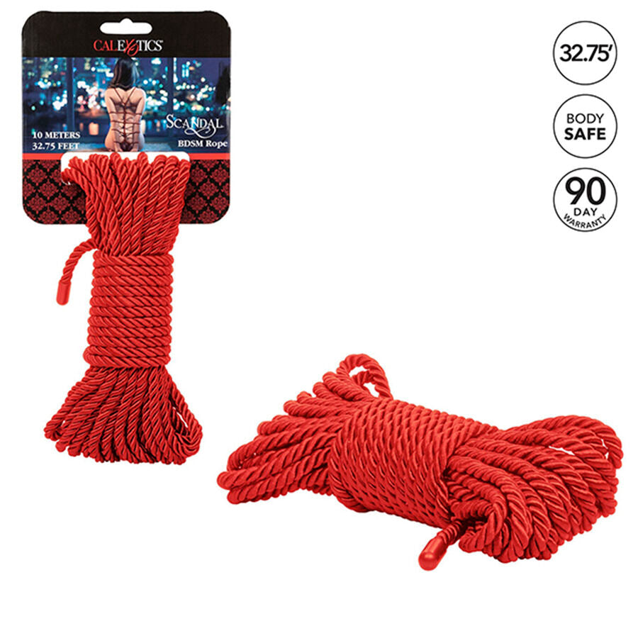CALEXOTICS - SCANDAL CORDE BDSM ROUGE 10 M CALEXOTICS