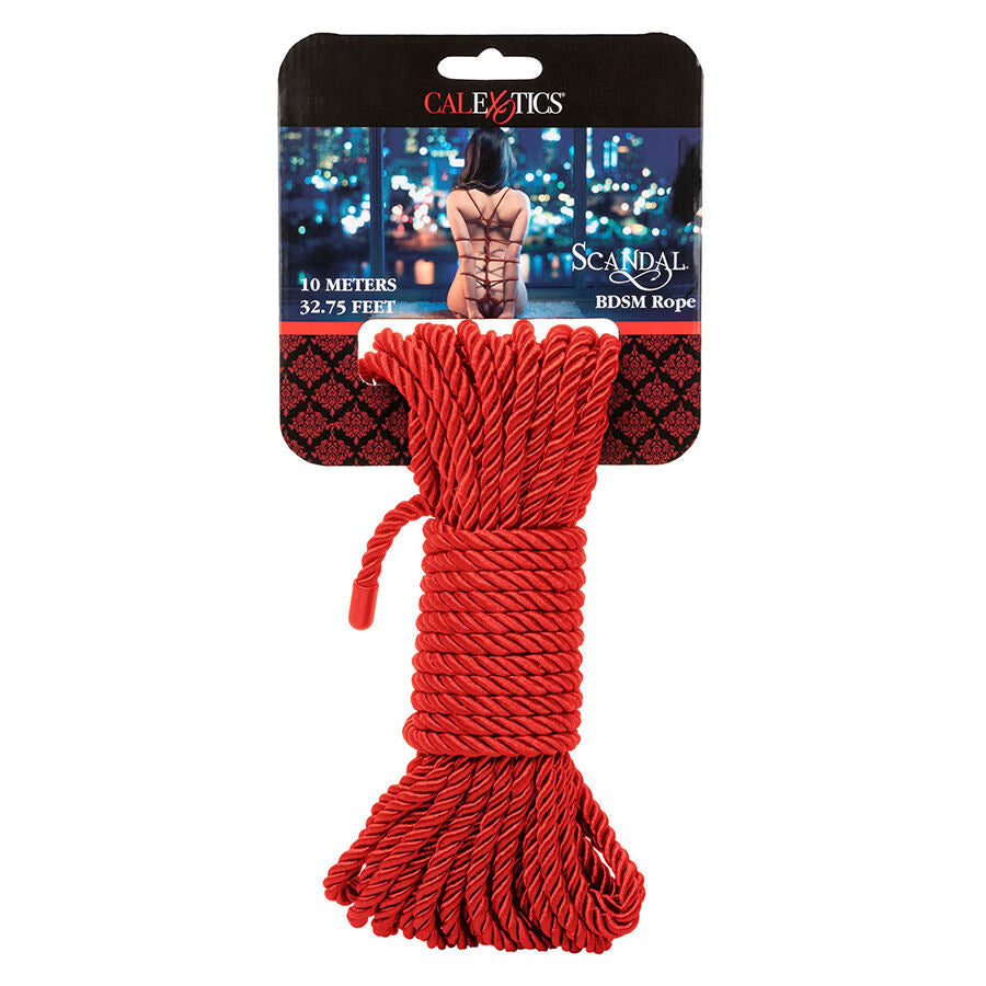 CALEXOTICS - SCANDAL CORDE BDSM ROUGE 10 M CALEXOTICS