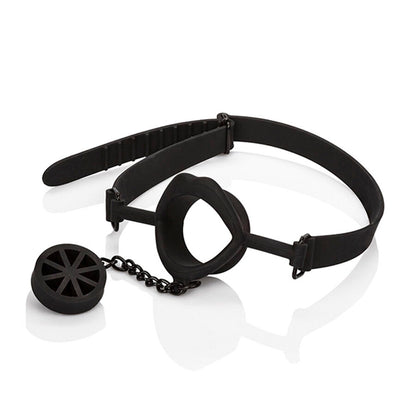 CALEXOTICS - SCANDAL BÂILLON AVEC PLUG EN SILICONE NOIR CALEXOTICS