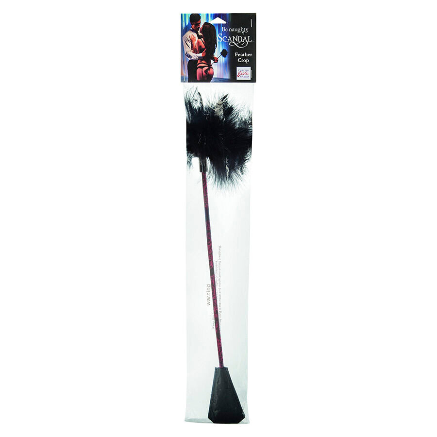 CALEXOTICS - SCANDAL FOUET À PLUMES NOIRES CALEXOTICS