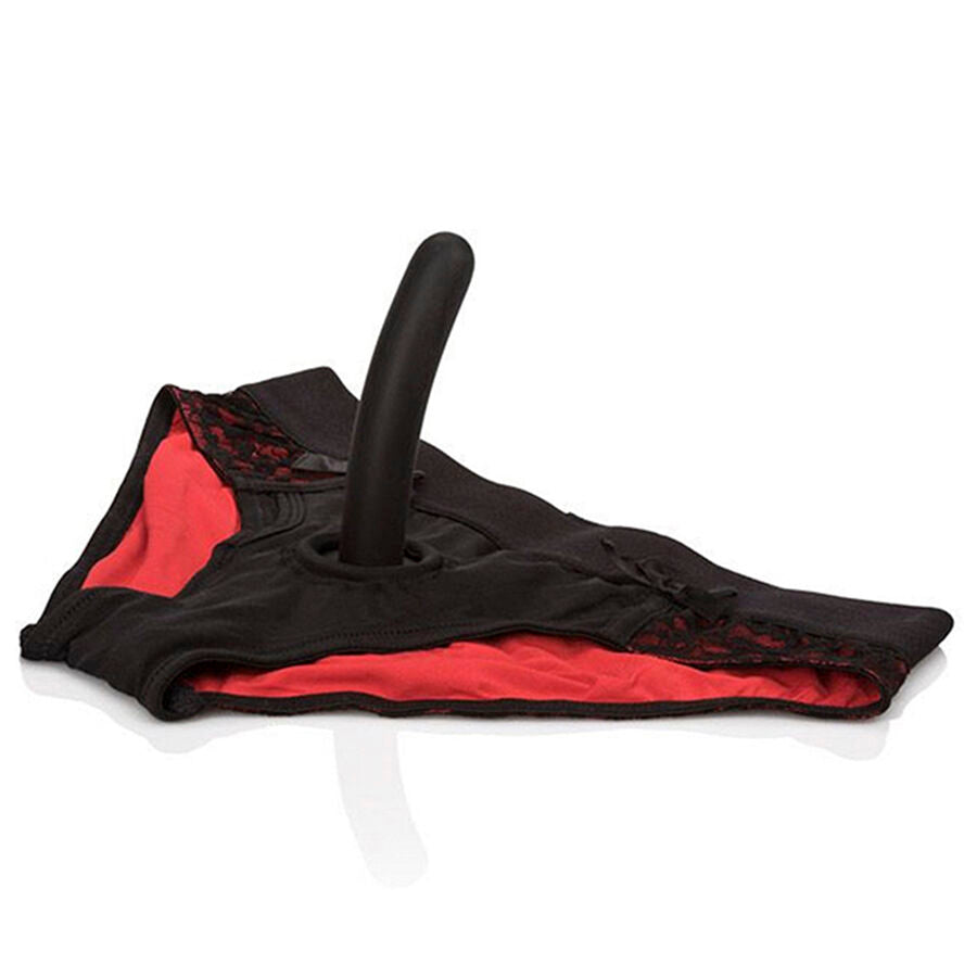 CALEXOTICS - SCANDAL ENSEMBLE CULOTTE ROUGE AVEC GODE TAILLE L/XL CALEXOTICS