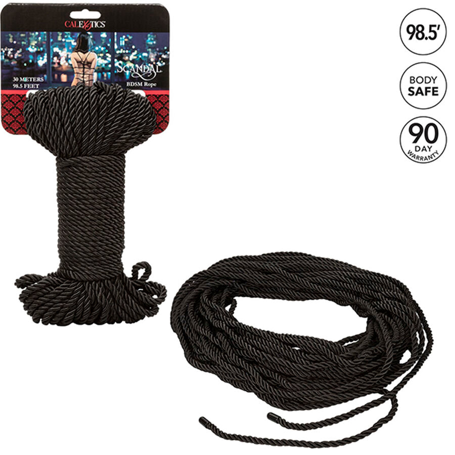 CALEXOTICS - SCANDAL CORDE BDSM NOIRE 30 M CALEXOTICS