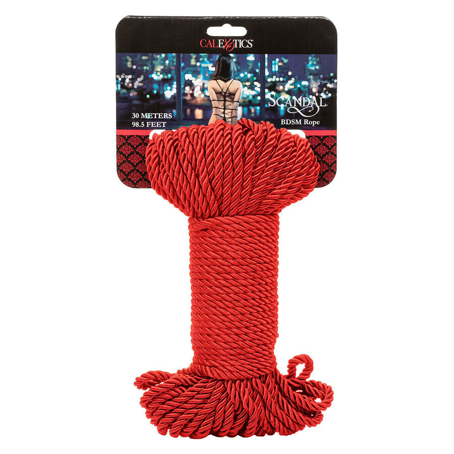 CALEXOTICS - SCANDAL CORDE BDSM ROUGE 30 M CALEXOTICS