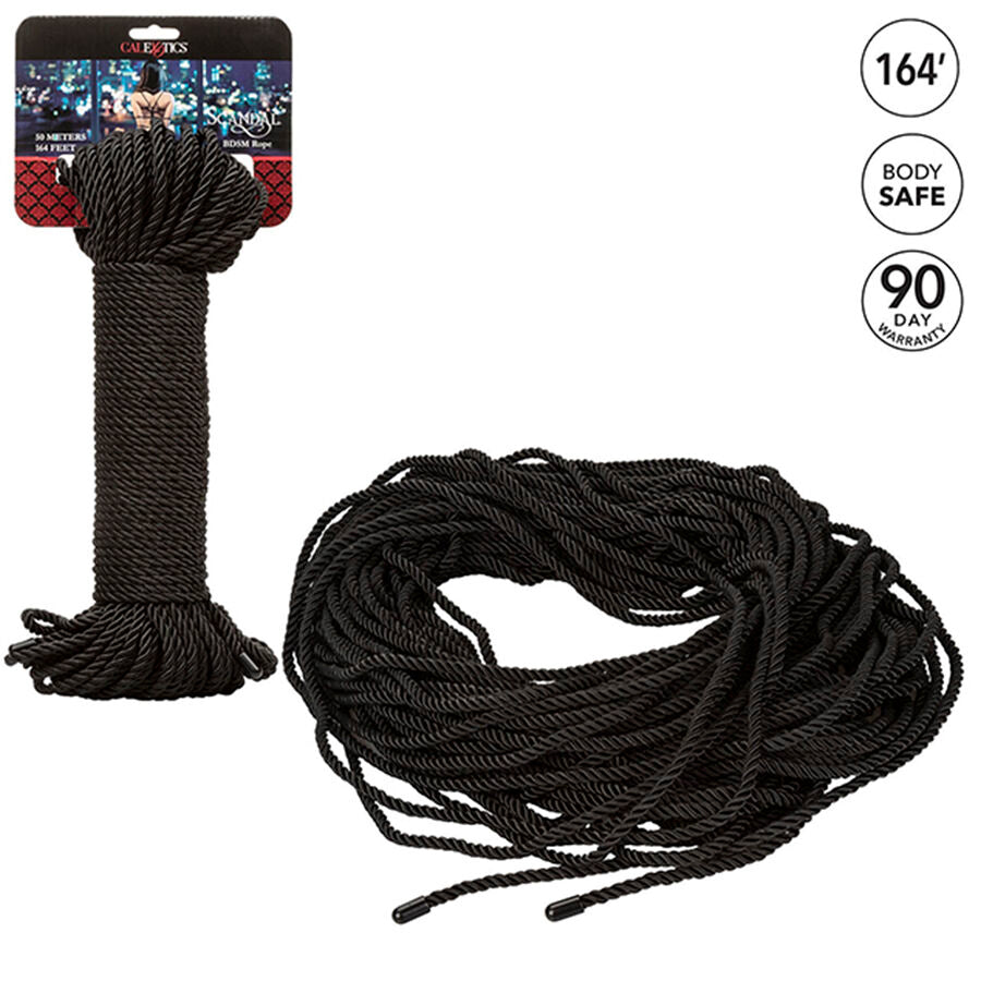 CALEXOTICS - SCANDAL CORDE BDSM NOIRE 50 M CALEXOTICS