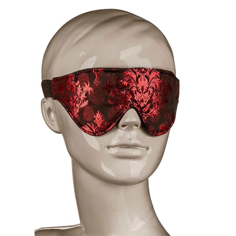 CALEXOTICS - MASQUE POUR LES YEUX OPAQUE SCANDAL AVEC DÉTAILS ROUGES CALEXOTICS