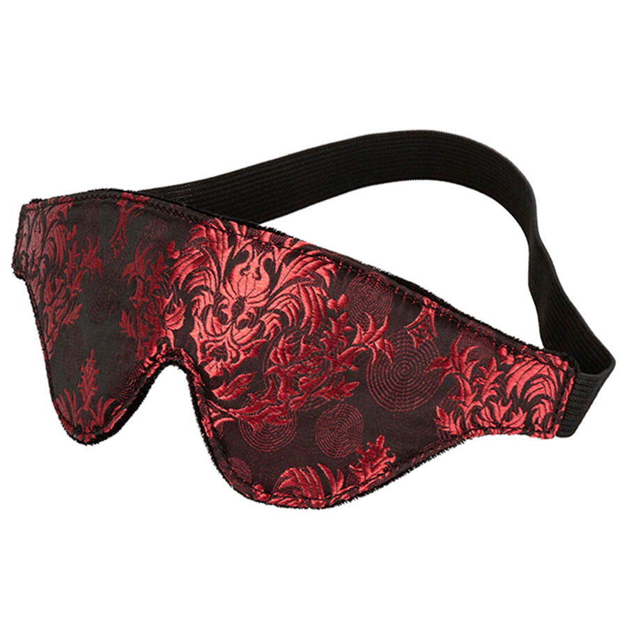 CALEXOTICS - MASQUE POUR LES YEUX OPAQUE SCANDAL AVEC DÉTAILS ROUGES CALEXOTICS