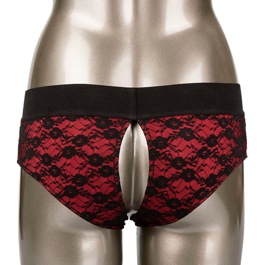 CALEXOTICS - SCANDAL ENSEMBLE DE CULOTTES SANS ENTREJAMBE AVEC GODE TAILLE L/XL CALEXOTICS