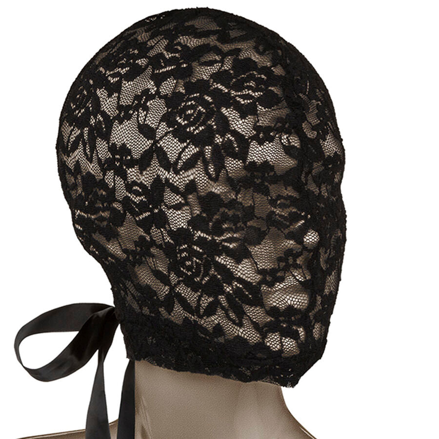 CALEXOTICS - SCANDAL CAGOULE EN DENTELLE NOIRE AVEC NŒUD CALEXOTICS