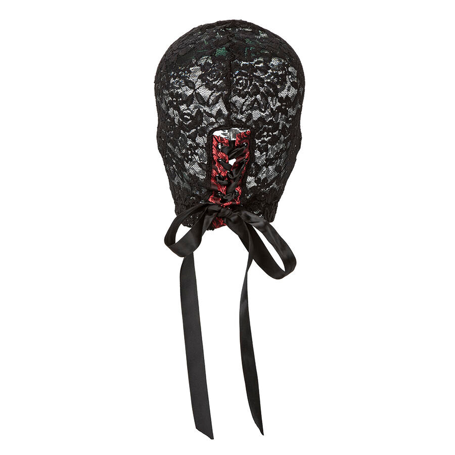CALEXOTICS - SCANDAL CAGOULE EN DENTELLE NOIRE AVEC NŒUD CALEXOTICS