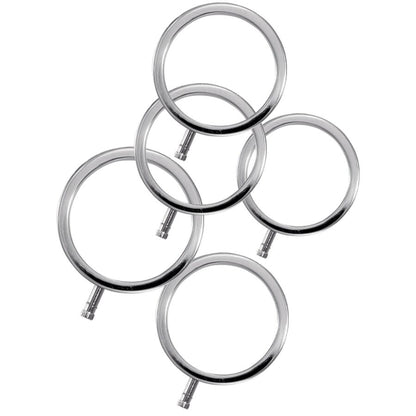 ELECTRASTIM - ELECTRARINGS ANNEAUX PÉNIS EN MÉTAL PACK DE 5 ELECTRASTIM