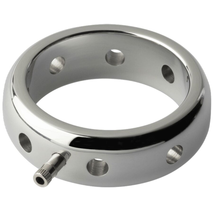 ELECTRASTIM - ANNEAU PÉNIS ÉLECTROMAGNÉTIQUE PRESTIGE EN MÉTAL 50 MM ELECTRASTIM