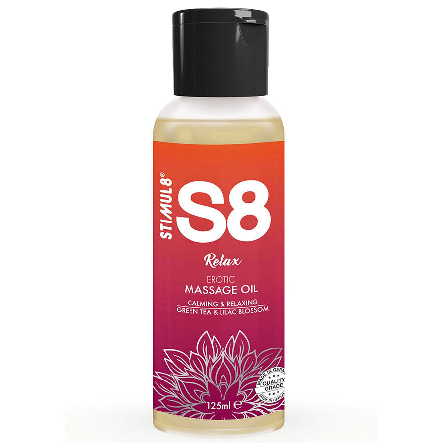 STIMUL8 - S8 RELAX HUILE DE MASSAGE AU THÉ VERT 125 ML STIMUL8