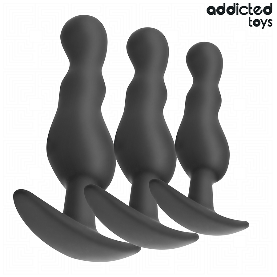 ADDICTED TOYS - LOT DE 3 PLUG ANAL MODÈLE 1 ADDICTED TOYS