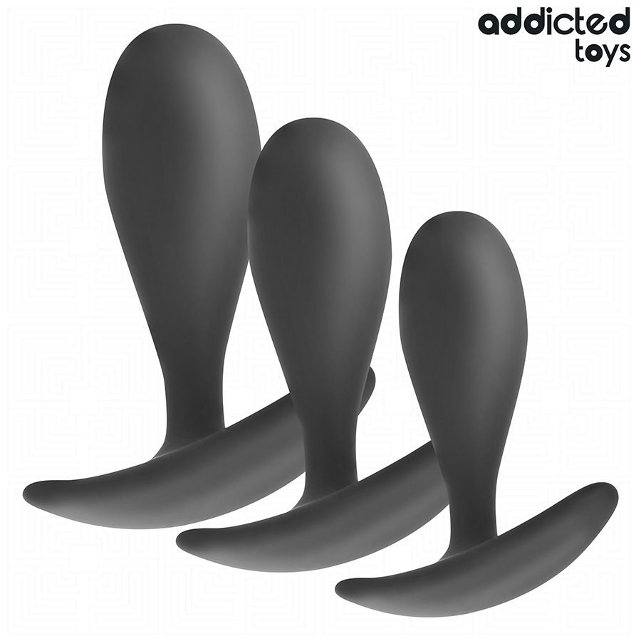 ADDICTED TOYS - LOT DE 3 PLUG ANAL MODÈLE 2 ADDICTED TOYS