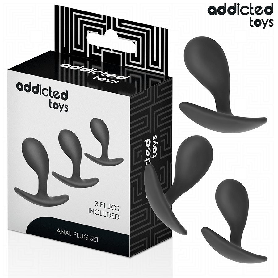 ADDICTED TOYS - LOT DE 3 PLUG ANAL MODÈLE 3 ADDICTED TOYS