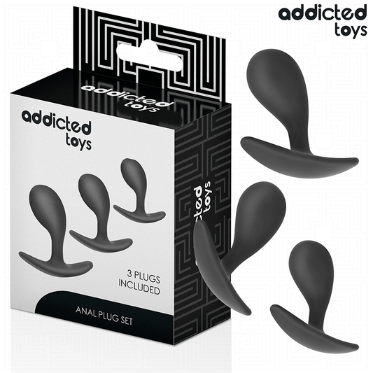 ADDICTED TOYS - LOT DE 3 PLUG ANAL MODÈLE 3 ADDICTED TOYS