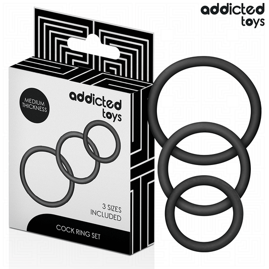 ADDICTED TOYS - LOT DE ANNEAUX EN SILICONE MODÈLE 2 ADDICTED TOYS