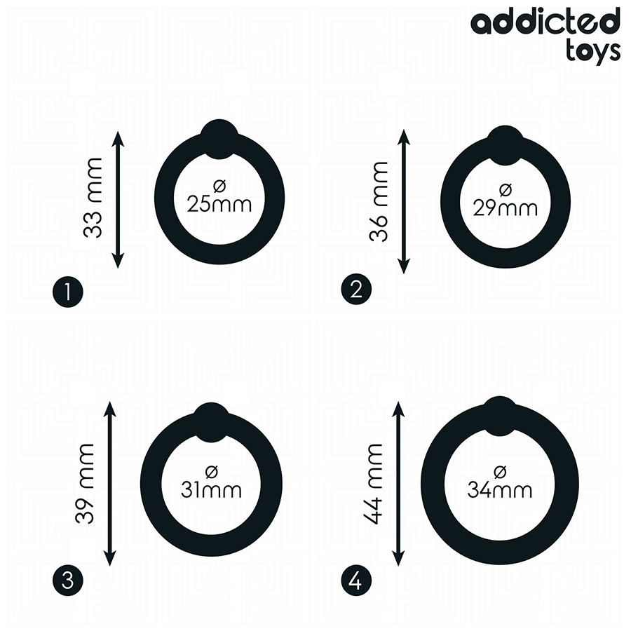 ADDICTED TOYS - LOT D'ANNEAUX EN SILICONE À PRESSION ADDICTED TOYS