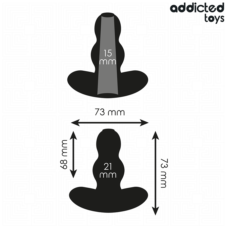 ADDICTED TOYS - PLUG ANAL CREUX TAILLE S 7,3 CM ADDICTED TOYS
