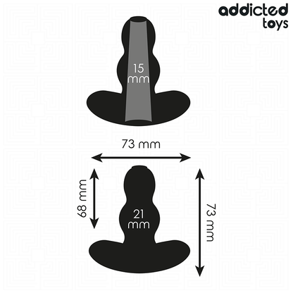 ADDICTED TOYS - PLUG ANAL CREUX TAILLE S 7,3 CM ADDICTED TOYS