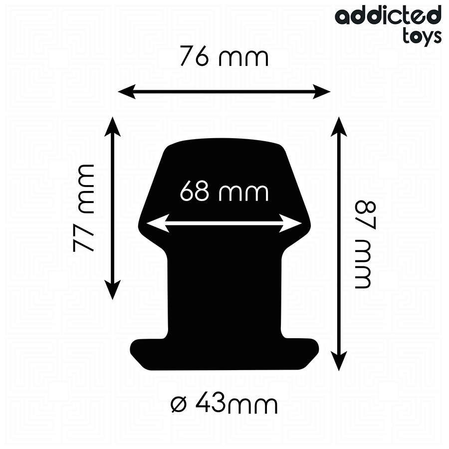 ADDICTED TOYS - PLUG ANAL CREUX EXTRÊME TAILLE M 8,7 CM ADDICTED TOYS