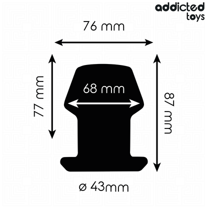 ADDICTED TOYS - PLUG ANAL CREUX EXTRÊME TAILLE M 8,7 CM ADDICTED TOYS