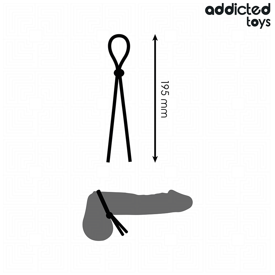 ADDICTED TOYS - CORDE EN SILICONE POUR LE PÉNIS À BOUCLE UNIQUE ADDICTED TOYS