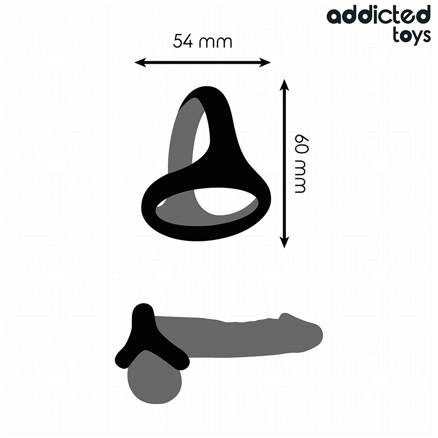 ADDICTED TOYS - ANNEAU PÉNIS TRIPLE ÉPAIS ADDICTED TOYS