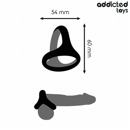 ADDICTED TOYS - ANNEAU PÉNIS TRIPLE ÉPAIS ADDICTED TOYS