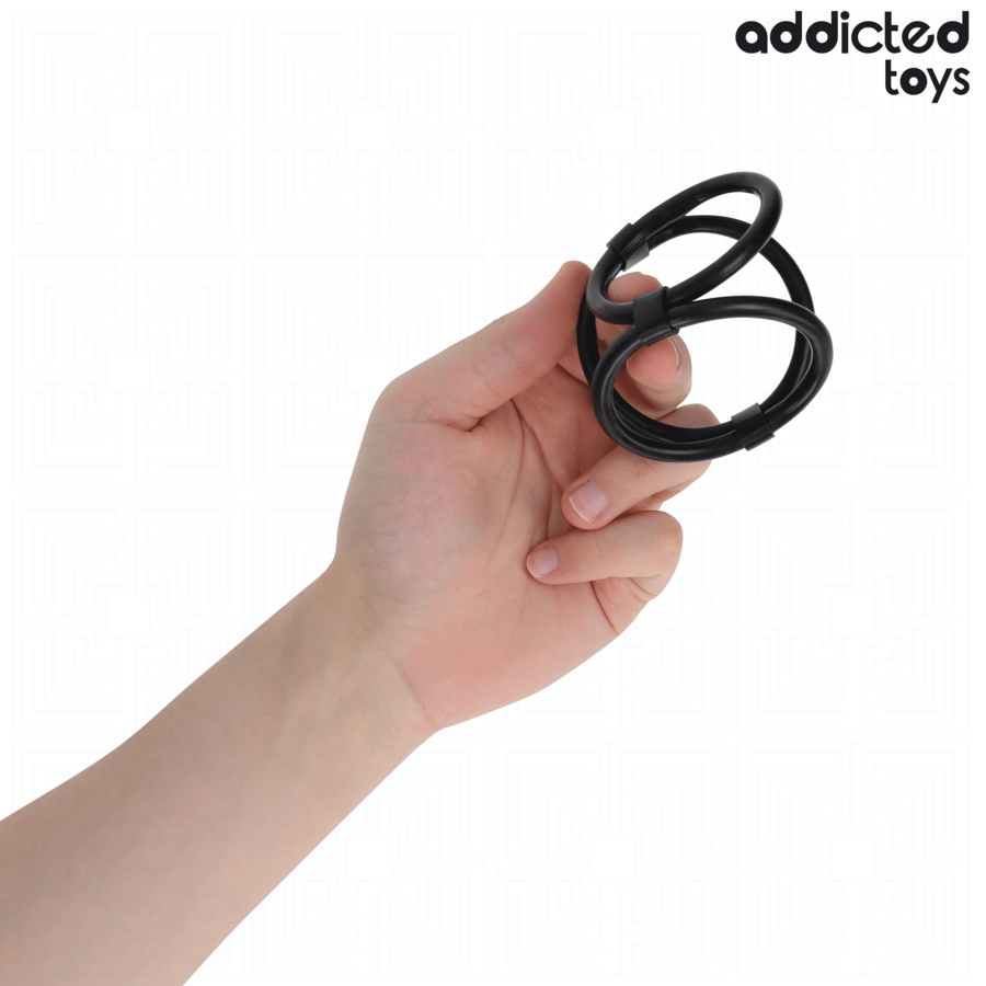 ADDICTED TOYS - ANNEAU PÉNIS TRIPLE ADDICTED TOYS