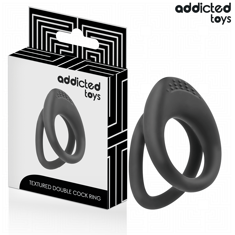 ADDICTED TOYS - ANNEAU PÉNIS À DOUBLE TEXTURE ADDICTED TOYS