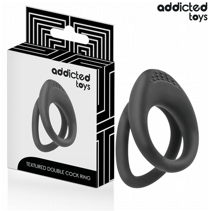 ADDICTED TOYS - ANNEAU PÉNIS À DOUBLE TEXTURE ADDICTED TOYS