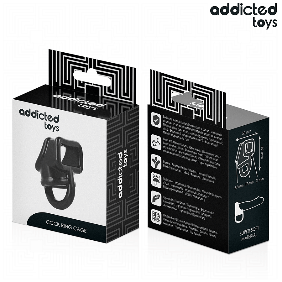 ADDICTED TOYS - ANNEAU POUR CAGE À PÉNIS ADDICTED TOYS