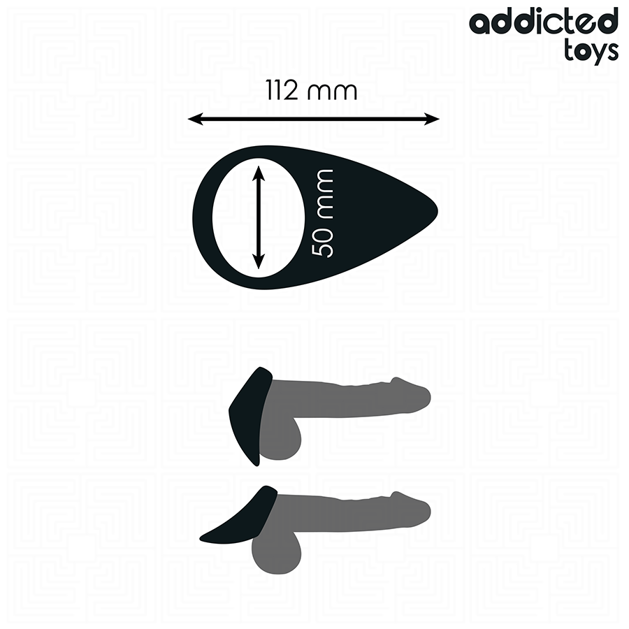 ADDICTED TOYS - ANNEAU PÉNIS EN FORME DE LARME ADDICTED TOYS