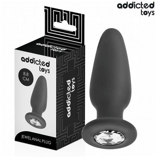 ADDICTED TOYS - PLUG ANAL AVEC BIJOU TAILLE S 8,8 CM ADDICTED TOYS