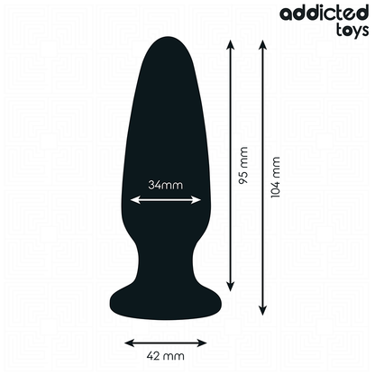 ADDICTED TOYS - PLUG ANAL AVEC BIJOU TAILLE M 10,4 CM ADDICTED TOYS