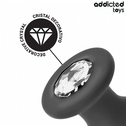 ADDICTED TOYS - PLUG ANAL AVEC BIJOU TAILLE M 10,4 CM ADDICTED TOYS