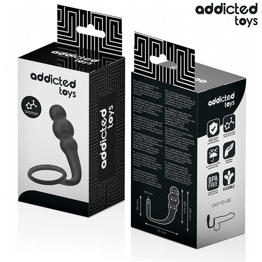 ADDICTED TOYS - PLUG ANAL AVEC ANNEAU MODÈLE 1 ADDICTED TOYS