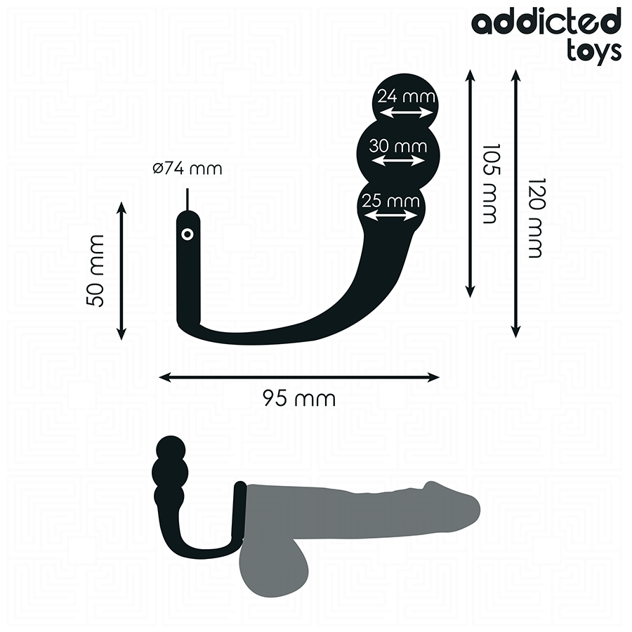 ADDICTED TOYS - PLUG ANAL AVEC ANNEAU MODÈLE 1 ADDICTED TOYS