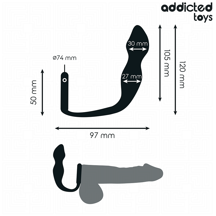 ADDICTED TOYS - PLUG ANAL AVEC ANNEAU MODÈLE 2 ADDICTED TOYS