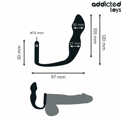 ADDICTED TOYS - PLUG ANAL AVEC ANNEAU MODÈLE 2 ADDICTED TOYS